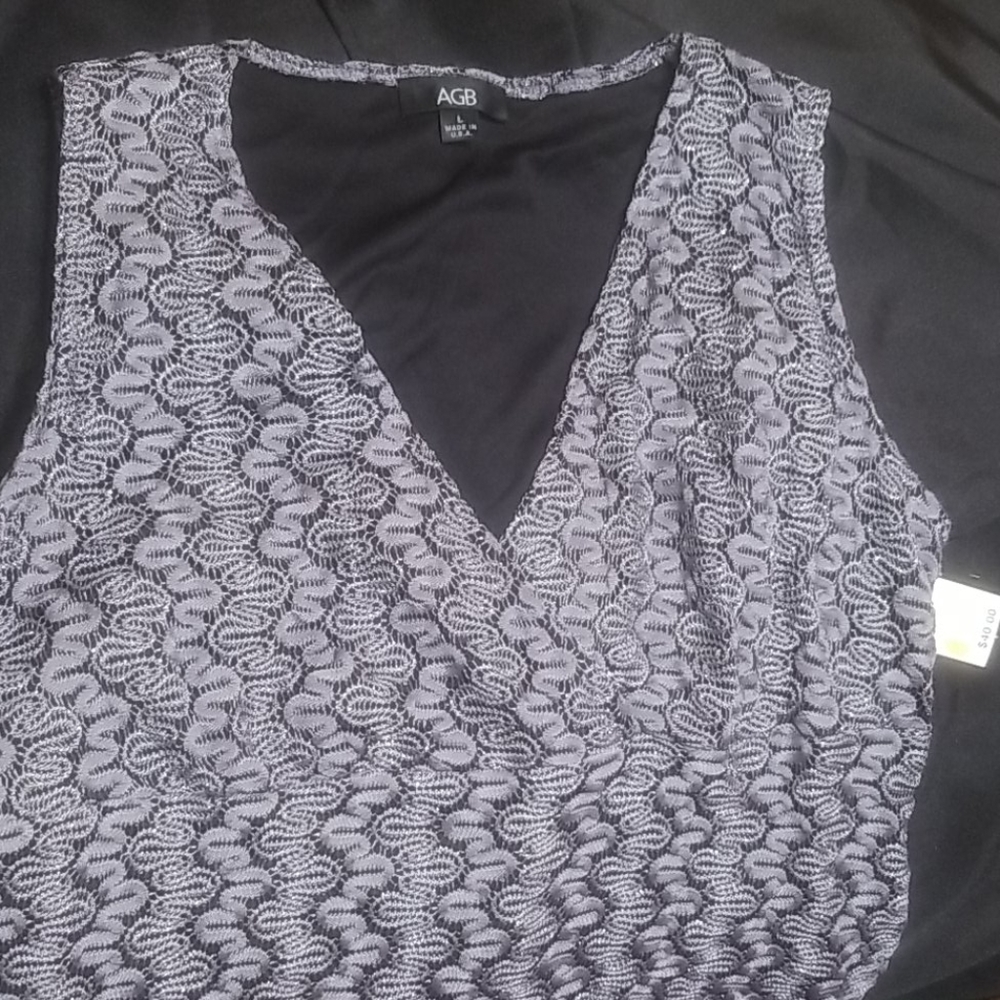 Textured surplice top [2]